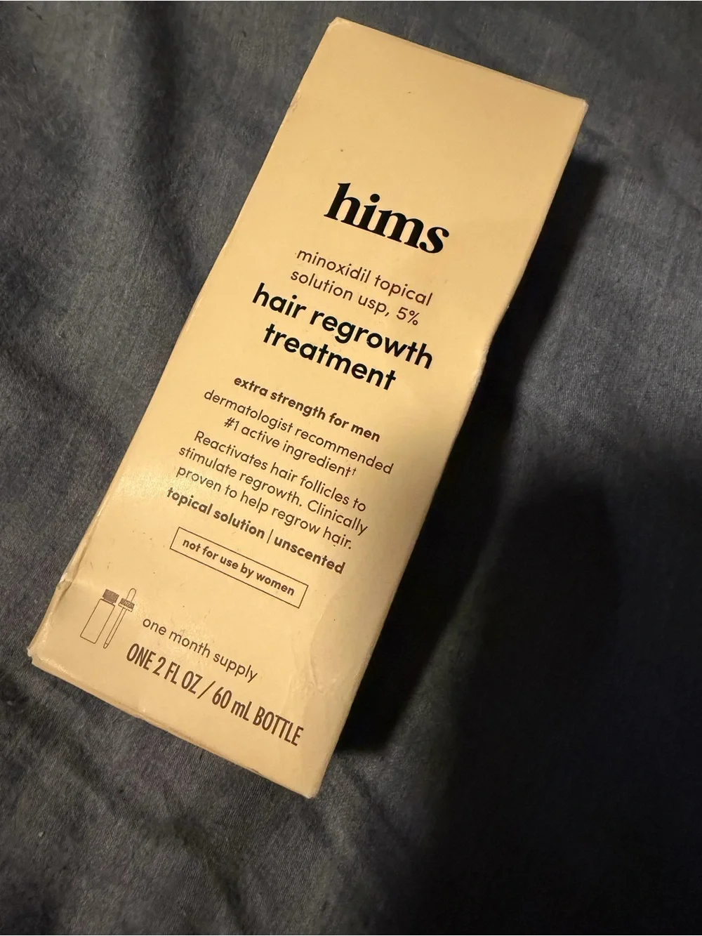 hims Men’s Hair Regrowth Treatment Minoxidil 5% – Cream Box